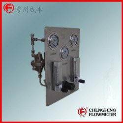 LZB-DK-2-M-RA-8-P glass tube flowmeter with permanent flow valve purge set  [CHENGFENG FLOWMETER]  stainless steel plate  high accuracy Chinese professional manufacture